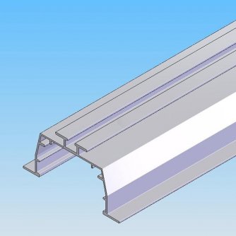 Ceiling installation profil for vertical blinds 
