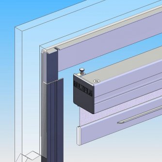 Adhesive installation of Classic-Line into the frame   