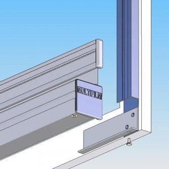 Lux-Line installation on or in the frame rear side riveted