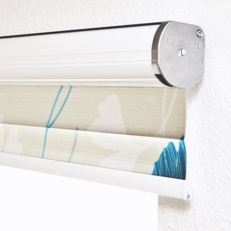Trend Line electrical roller blind with print, installation on the wall