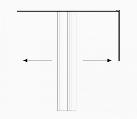 Vertical blind centrical 