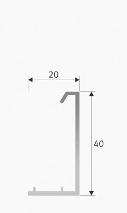 Side guides L40 for roller blinds