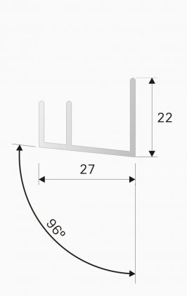 Seitenführung DF1 für Velux Dachfenster-Rollos