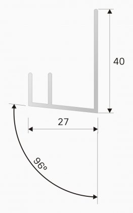 Seitenführung DF2 für Velux Dachfenster-Rollos