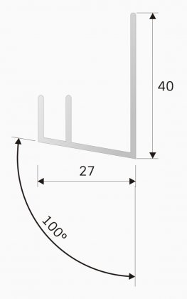 Seitenführung DF3 für Velux Dachfenster-Rollos