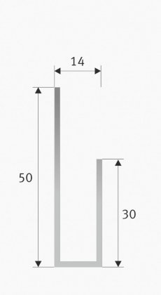 Seitenführung U30/50 für Rollos