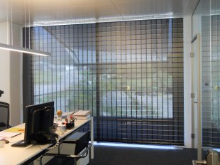 Lamellenvorhang Beschattung für Besprechungs-Räume im Büro